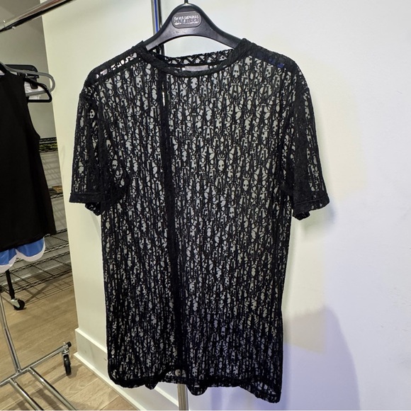 Dior Oblique Jacquard Sheer T-Shirt - Picture 4 of 11